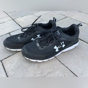 Under Armour Women’s Black and White Athletic Shoes